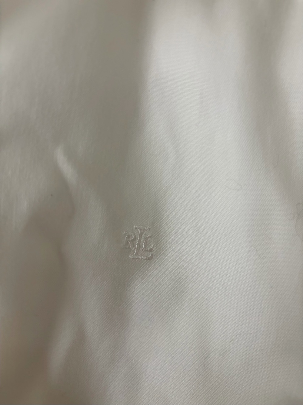 Lauren Ralph Lauren White Non-Iron Cotton Button Down Shirt Sz M - Picture 7 of 8